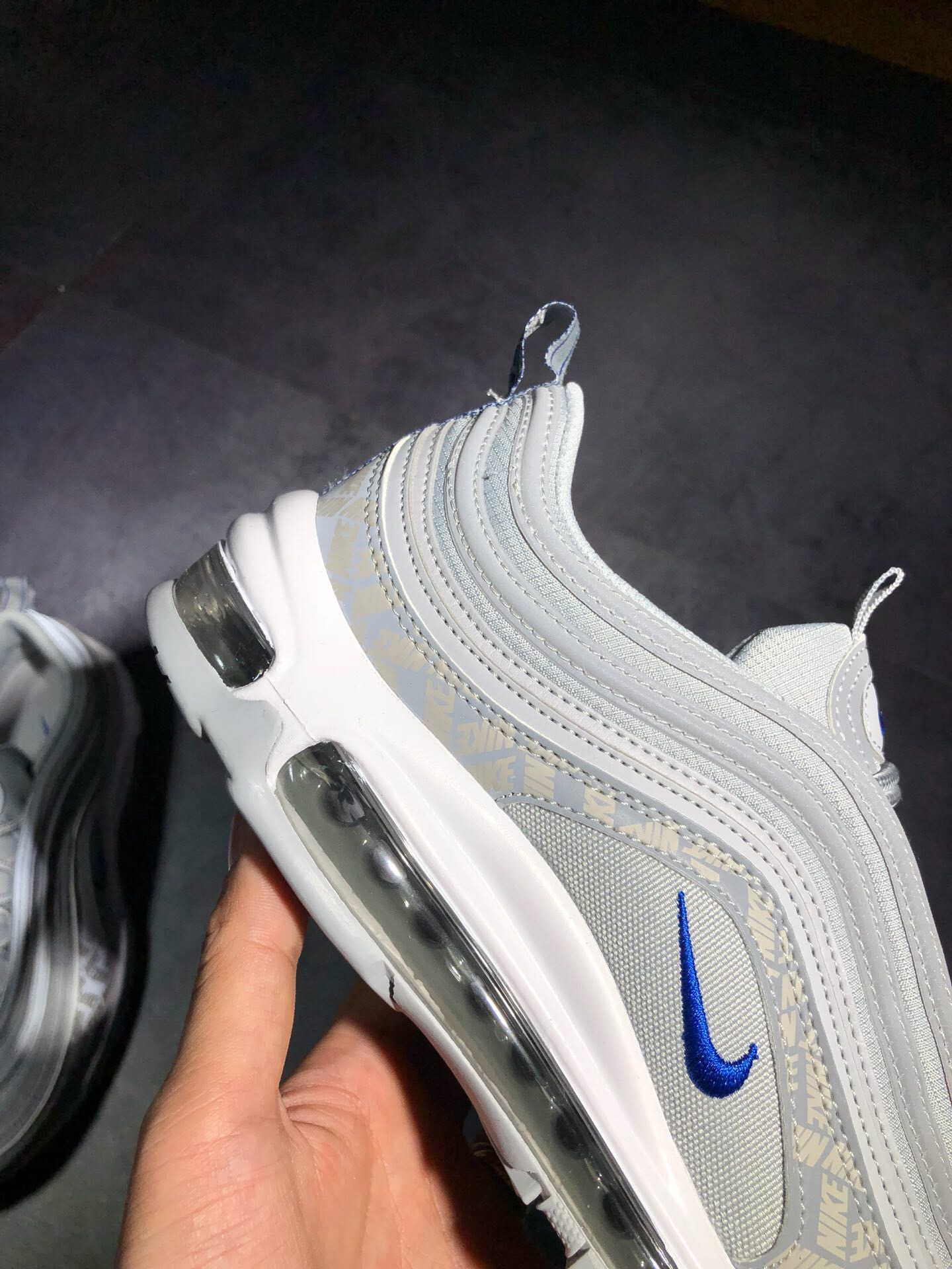 Authentic Nike Air Max 97 3M Silver GS